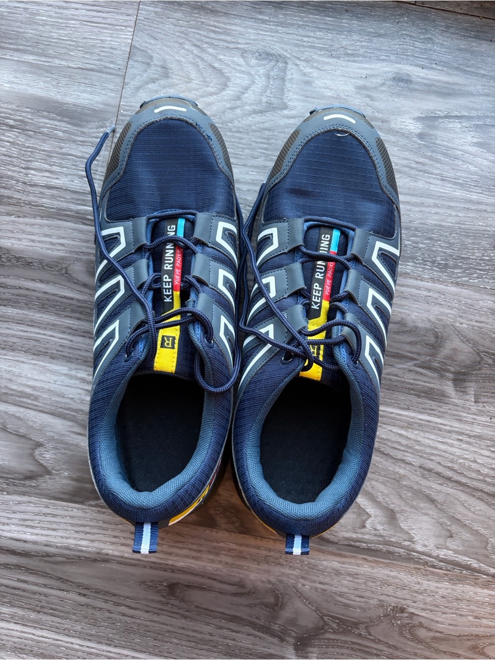 Keep Running SPEED3 hiking Men shoes. Navy Athletic Sneakers. Size 11.5 
Size 46